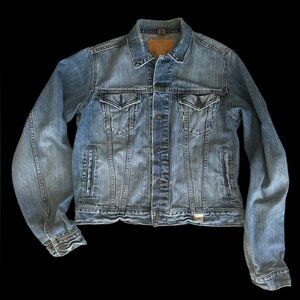 Y2K very vintage Abercrombie and Fitch Classic Denim Jacket trucker jacket L